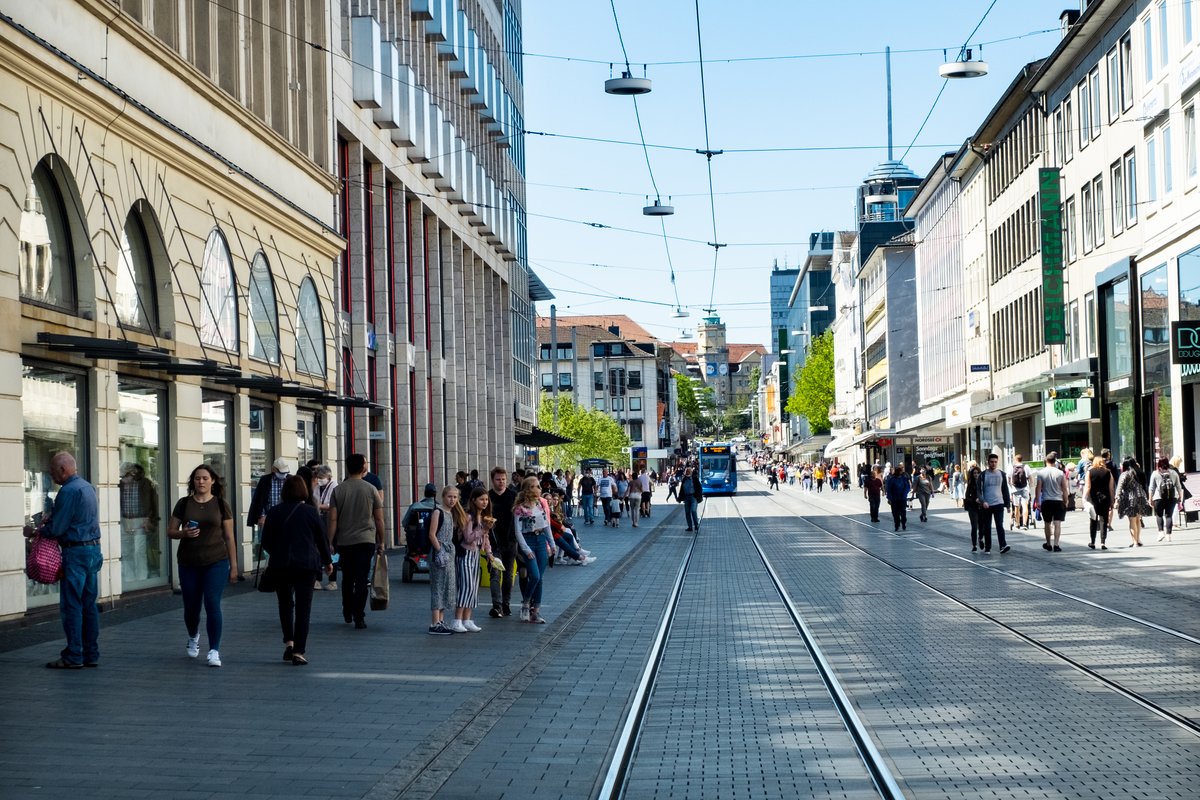 Fußgängerzone in Kassels Innenstadt